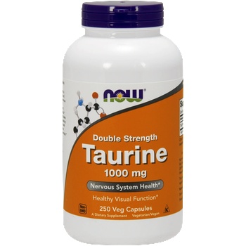 NOW NOW Taurine Double Strength (Таурин двойна сила) 1000 mg, 250 растителни капсули
