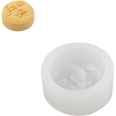 Manumi Silikonová forma na odlévání kreativní hmoty měsíční tvář 78x31mm 3 ks