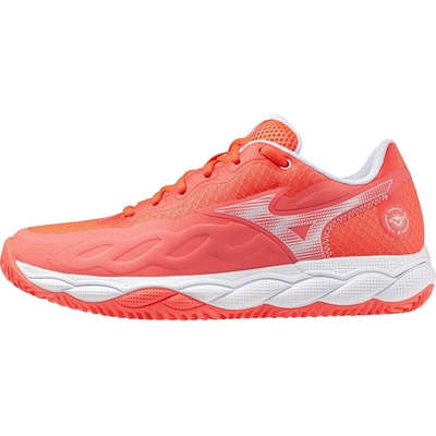 Mizuno Wave Enforce Court Clay W Calypso Coral/White/Barelypink
