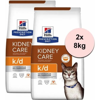 Hill's PD Feline Kidney Care k/d 2x8 kg