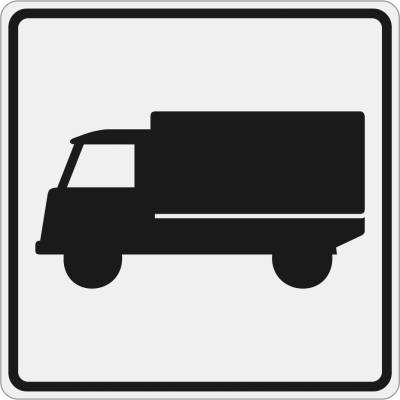 Dopravní značka E9 Druh vozidla - Nákladní automobil