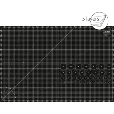 Řezací podložka TEXI BLACK 90X60 – Zboží Dáma