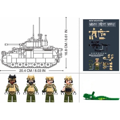 Sluban B1363 Americký ľahký tank M3A3 Bradley