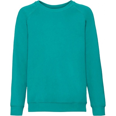 Fruit of the Loom Raglan Sweatshirt 620390 80/20 tyrkysová