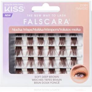 KISS Falscara Multi Wisps лепящи снопчета мигли Mocha 24 бр