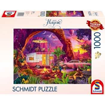 Schmidt Spiele Пъзел Schmidt от 1000 части - Къмпинг в пустинния рай (58574)