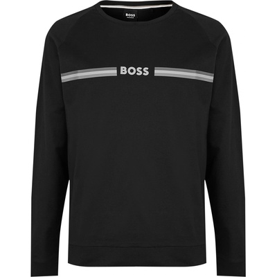 HUGO BOSS Блуза Boss Men's Authentic Cotton Relaxed Fit Crew Sweatshirt - Black 002