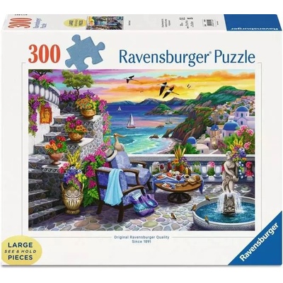 Ravensburger Пъзел Ravensburger от 300 XXL части - Залез в Санторини (7017130)