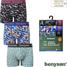 Benyson 3-Pack bambusové pánské boxerky 7010-BENY