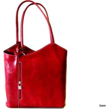 Dámský kožený kabelko-batoh Červený 30 x 10 x 28 XT00-CR6545-00TAM