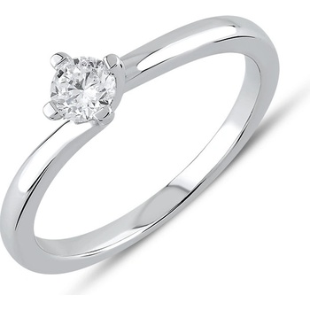 Lillian Vassago Zlatý prsteň s diamantom LLV59 DR080W