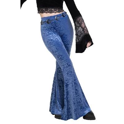 nohavice plátené KILLSTAR Corpse Bride Whimsy Flutter Flares XXL