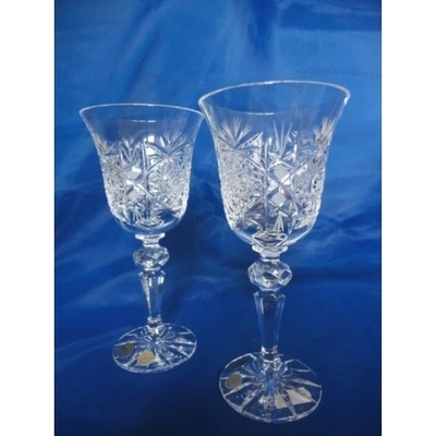 Bohemia Crystal Skleničky na víno Laura 41448 olovnatý křišťál 6 x Tom 220 ml