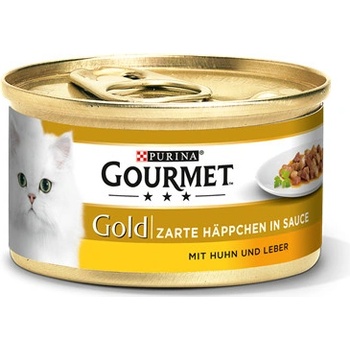 Gourmet Gold kočka druhy drůbeží s játry 85 g
