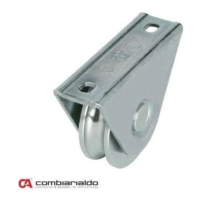 C410/100/20 - Kladka ø 100 mm s oporou Combi Arialdo, U20 profil, nosnost 230 kg - Kladka ø 100 mm s oporou Combi Arialdo, U20 profil, nosnost 230 kg