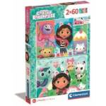 Clementoni Gabbys Dollhouse puzzle 2x60pcs