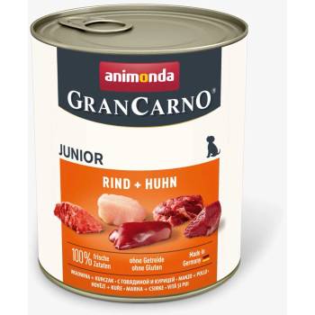 Animonda GranCarno Original Junior with Chicken and Beef - Пилешко и говеждо месо, за кучета от 1 до 12 месеца, 800 гр