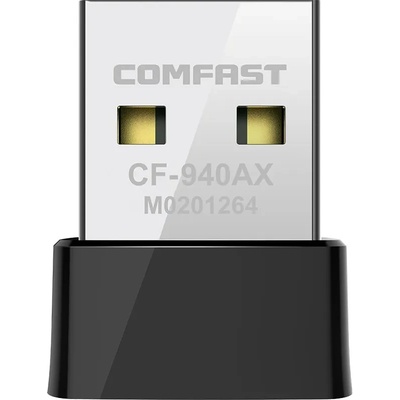 Comfast Безжичен USB адаптер Comfast CF-940AX, AX300, Черен (CF-940AX)