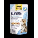 GimCat Nutri Pockets Junior Mix Хрупкави джобчета със сирене, мляко и йогурт + калций, 60gr