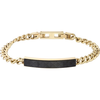 Free Style náramek z chirurgické oceli s destičkou pozlacený BSS1009GD