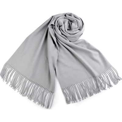 Šála typu pashmina s třásněmi 11 (02) černá
