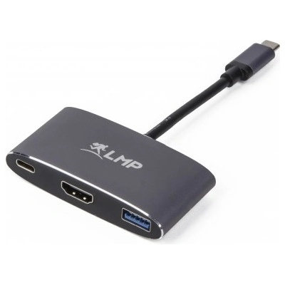 LMP Адаптер за свързване от USB-C към HDMI 4K, USB-C, USB-A - LMP USB-C Multiport Adapter HDMI & USB 3.0 (тъмносив) (15948)