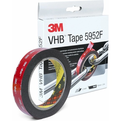 3M 5952F VHB Oboustranná lepící akrylová páska černá – Zboží Mobilmania