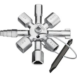 KNIPEX Многофункционален ключ за разпределителни шкафове TwinKey KNIPEX 13249 (00 11 01)