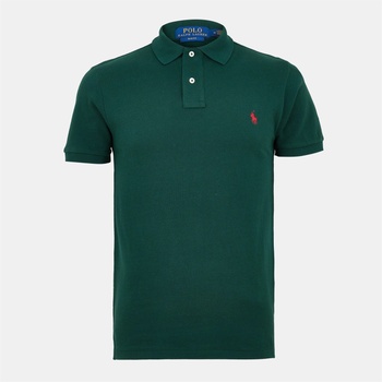 Ralph Lauren Риза с къс ръкав Polo Ralph Lauren Men's Custom Slim Short Sleeve Shirt - College Green