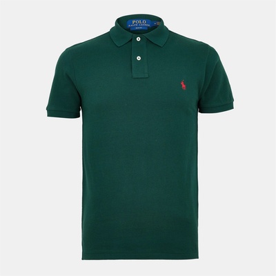 Ralph Lauren Риза с къс ръкав Polo Ralph Lauren Men's Custom Slim Short Sleeve Shirt - College Green