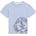 GUESS Бледо синя тениска за мини момче с кръгла тъмно синя щампа Guess