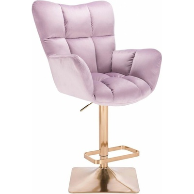 LuxuryForm Design Aurora Velur na zlatej hranatej podstave levanduľa