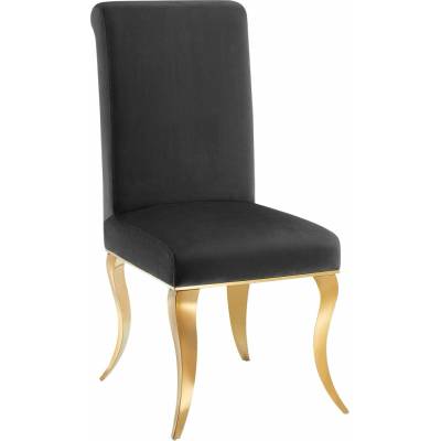Bighome Modern Barock Zo Zamatu Zlatá Čierna