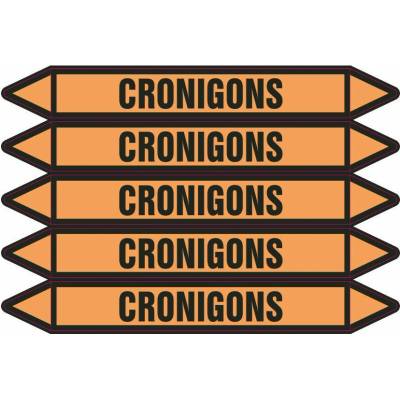 Grafiko | Cronigons - Materiál fólie s ochrannou laminací, Rozměr aršík 5ks šipka 350x52mm
