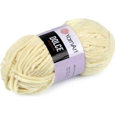Pletací žinylková příze Dolce 100 g Varianta: 29 (783) smetanová, Balení: 1 ks 42108/79186/230075