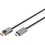 ASSMANN Високоскоростен UHD 4K 3D 30Hz позлатен кабел 1.2 DisplayPort - HDMI тип A 1, 8 м DB-340202-018-S (DB-340202-018-S)