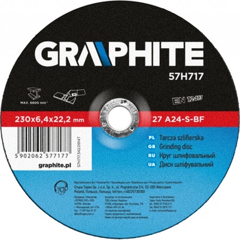Graphite Kotouč brusný 230 x 6,4 x 22 mm 57H717