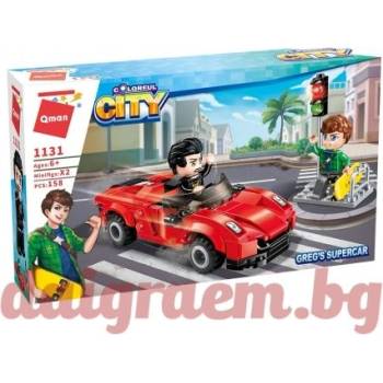 Image 1 of Qman Конструктор qman Супер автомобил - червен 1131 (q1131)
