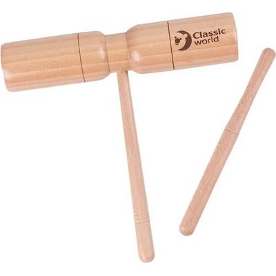 Classic World Детска играчка Музикален инструмент - Тонблок с дръжка - Classic World