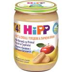 HiPP Био Пълнозърнеста каша Ябълка, банан и бисквити 190 гр. - 4+ месеца