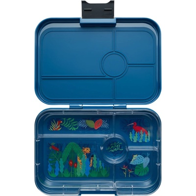 Yumbox Кутия за обяд TAPAS XL 5 1 л, тъмносин / джунгла, пластмаса, Yumbox (YBMBIII202310J)