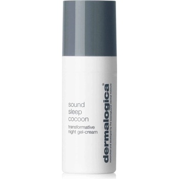 Dermalogica Ежедневно здраве на кожата - Sound Sleep Cocoon екстракт от персийско копринено дърво намалява признаците на умора на кожата и възстановява жизнеността нощен гел крем за лице и шия 10 мл *Миниатюрен