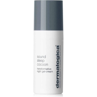 Dermalogica Ежедневно здраве на кожата - Sound Sleep Cocoon екстракт от персийско копринено дърво намалява признаците на умора на кожата и възстановява жизнеността нощен гел крем за лице и шия 10 мл *Миниатюрен