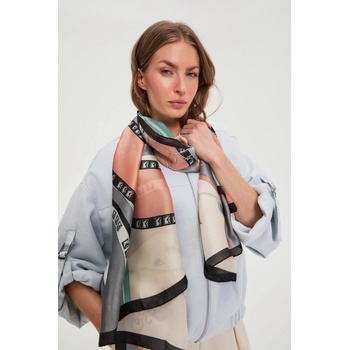 Moodo Щампован шал в мента Moodo Moodo | Zelen | ЖЕНИ | ЕДИН РАЗМЕР