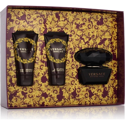 Versace Crystal Noir EDT 50 ml + tělové mléko 50 ml + sprchový gel 50 ml dárková sada