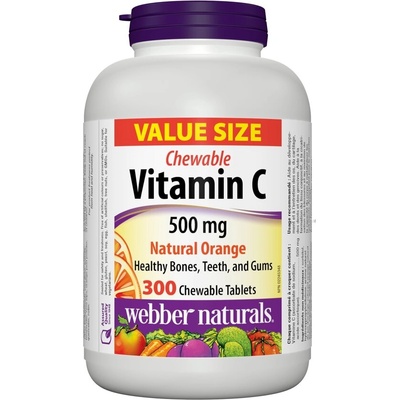 Webber Naturals Витамин С 500 mg 300 дъвчащи таблетки | Webber Naturals (3276 WN)