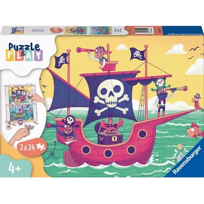 RAVENSBURGER &Play: Země na obzoru 2x24 dílků