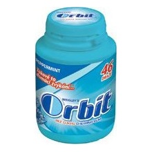 Wrigley's Orbit Peppermint žvýkačky bez cukru 46 ks