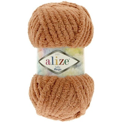 Alize Softy Mega 261 hnědá