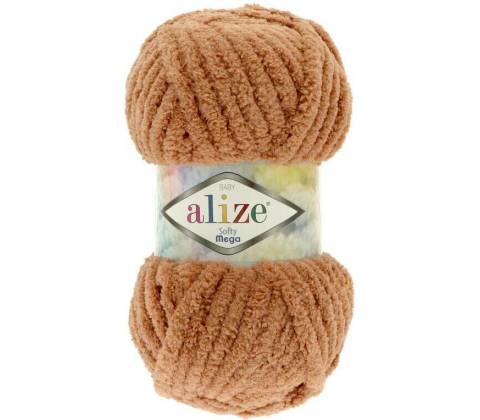 Alize Softy Mega 261 hnědá